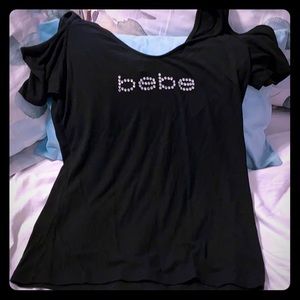 BEBE cold shoulder shirt